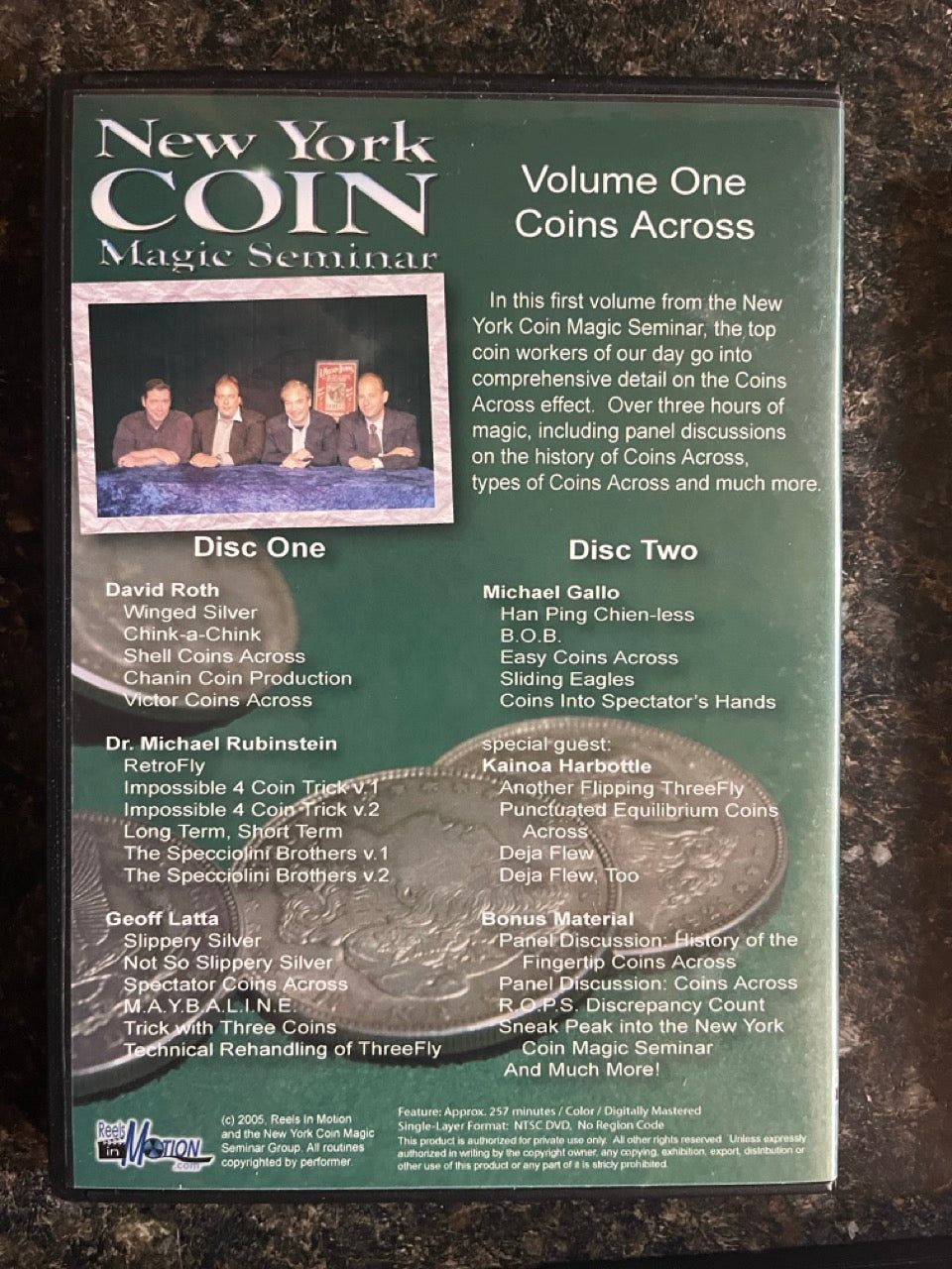 New York Coin Magic Seminar Vols. 1-4, 6 - DVD
