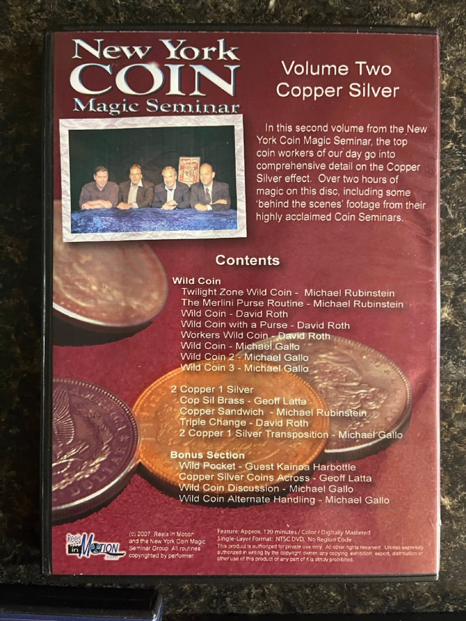 New York Coin Magic Seminar Vols. 1-4, 6 - DVD