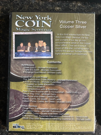 New York Coin Magic Seminar Vols. 1-4, 6 - DVD