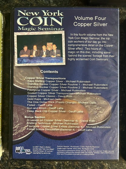 New York Coin Magic Seminar Vols. 1-4, 6 - DVD