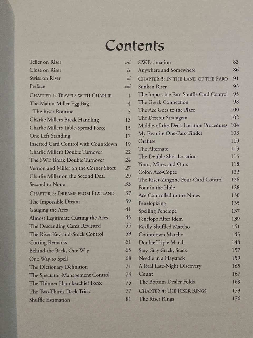 2 Harry Riser Titles (Secrets...Escamoteur, Feints & Temps...)