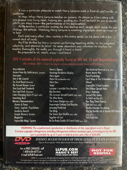 Harry Lorayne's Best Ever! Collection, Vols. 1-4 - DVDs