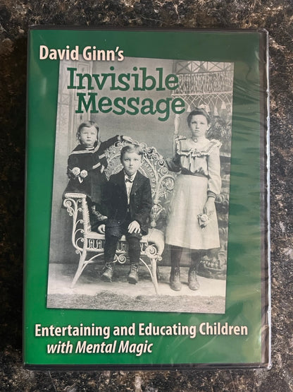 Invisible Message: Entertaining and Educating Children with Mental Magic - David Ginn - DVD