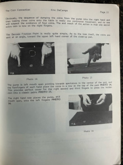Eric DeCamps' Dazzling Close-Up Coin Act: The Coin Connection - Gary Ouellet