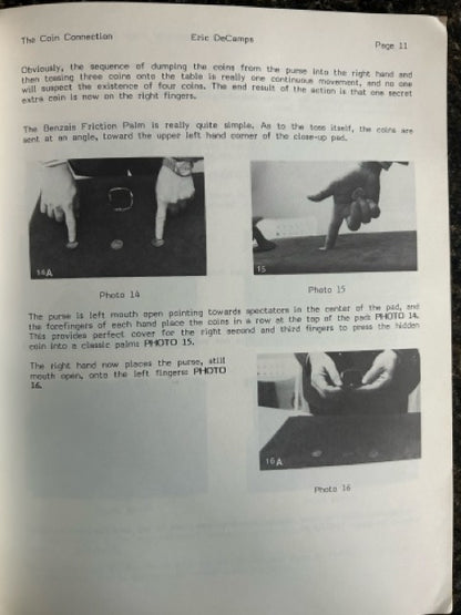 Eric DeCamps' Dazzling Close-Up Coin Act: The Coin Connection - Gary Ouellet