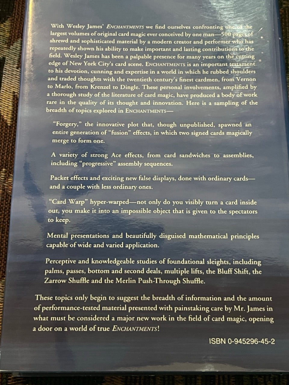 Enchantments: Magic for Cards and Hands - Wesley James