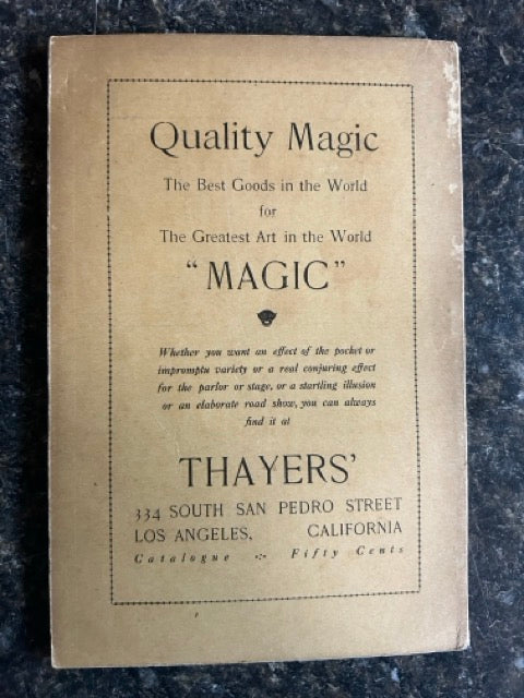 LaVellma's Vaudeville Budget for Mind-Readers Magicians and Ventriloquists - David Lustig