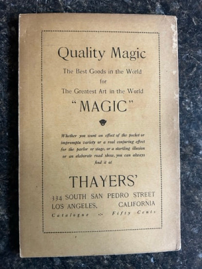 LaVellma's Vaudeville Budget for Mind-Readers Magicians and Ventriloquists - David Lustig