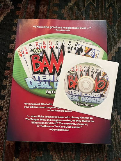 Bammo Ten Card Deal Dossier (softcover) + Addendum + DVD - Bob Farmer
