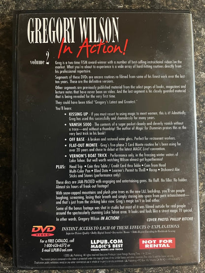 4 Gregory Wilson DVDs