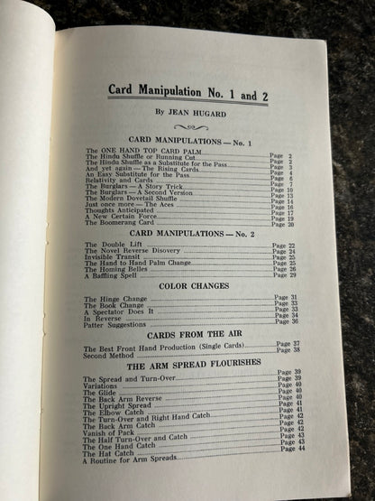 Card Manipulations 1-5, More Card Manipulations 1-4 - Jean Hugard