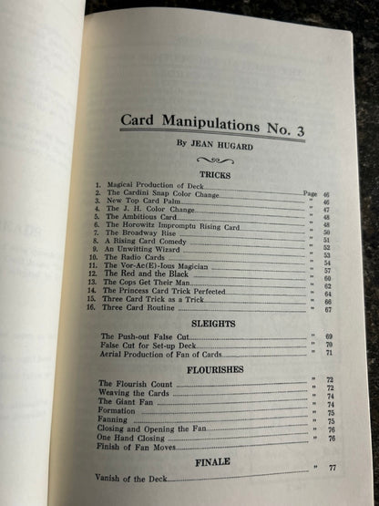 Card Manipulations 1-5, More Card Manipulations 1-4 - Jean Hugard