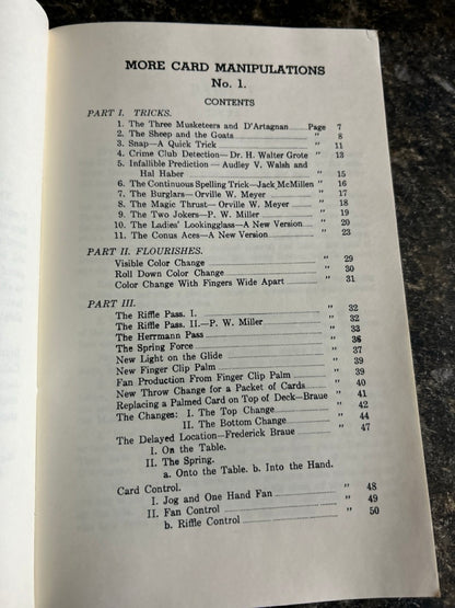 Card Manipulations 1-5, More Card Manipulations 1-4 - Jean Hugard