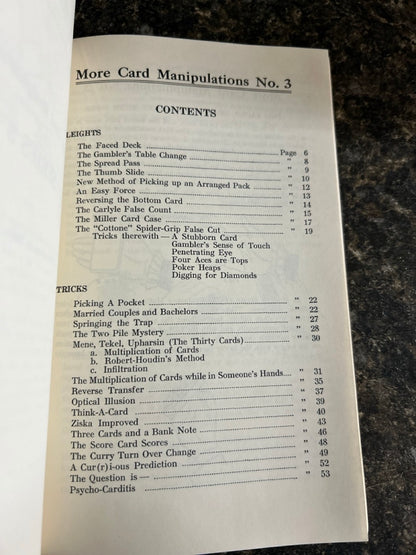 Card Manipulations 1-5, More Card Manipulations 1-4 - Jean Hugard