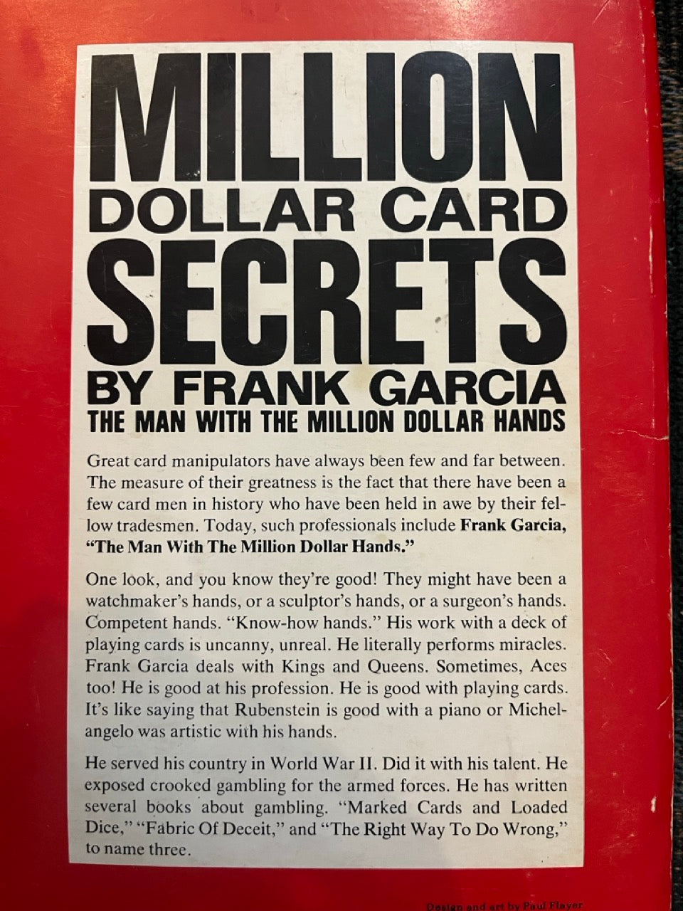 Million Dollar Card Secrets - Frank Garcia (Poor copy)
