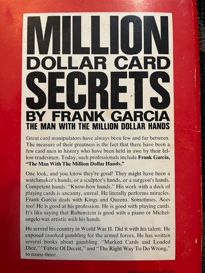 Million Dollar Card Secrets - Frank Garcia (Poor copy)