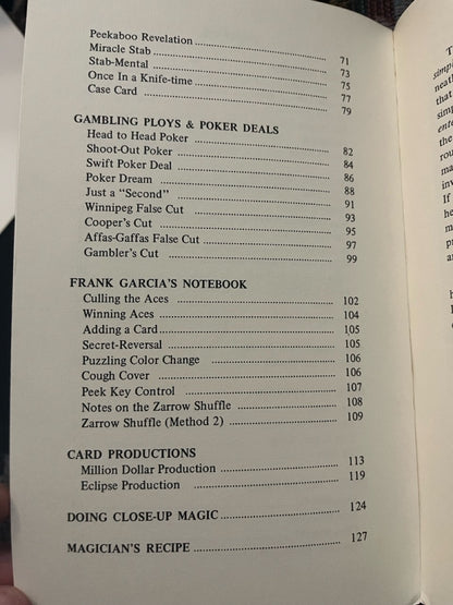 Million Dollar Card Secrets - Frank Garcia (Poor copy)