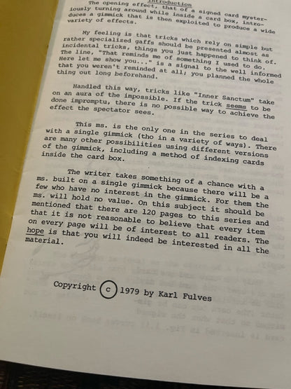 Inner Sanctum - Karl Fulves