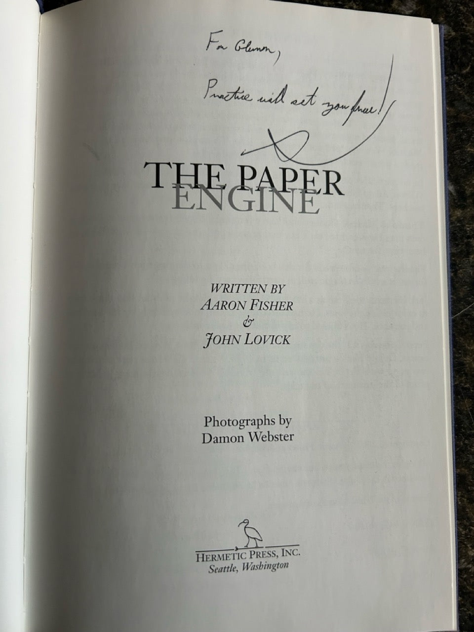 The Paper Engine - Aaron Fisher (1st ed.)