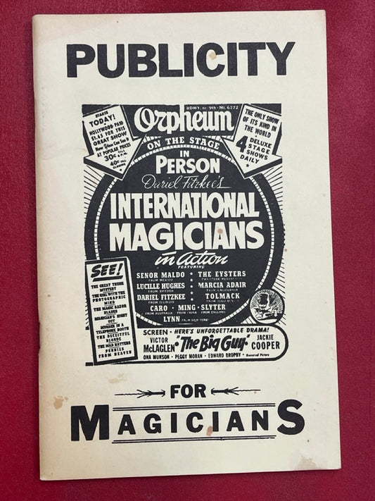 Publicity for Magicians - Robert E. Bernhard