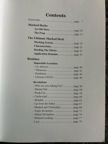 The Ultimate Marked Deck Companion Book - Ivan Laplaud