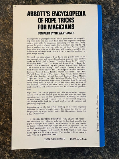 Abbott's Encyclopedia of Rope Tricks for Magicians - Stewart James (Used)