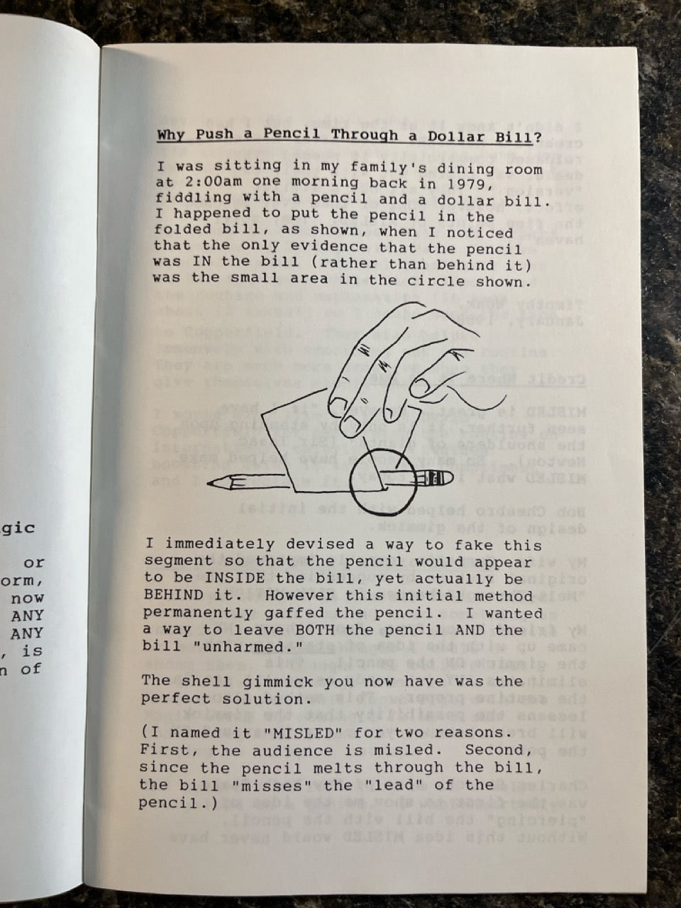 Timothy Wenk's Misled (INSTRUCTIONS ONLY)