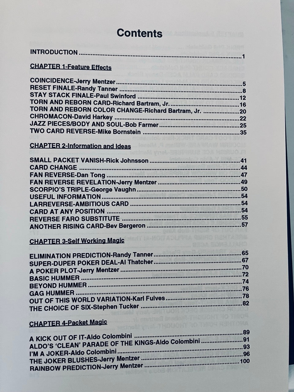 Card File & Card File Two - Jerry Mentzer