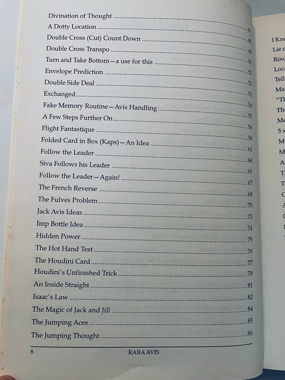 Rara Avis: Sixty Years of Magic from the Notebooks of Jack Avis - Anthony Brahams