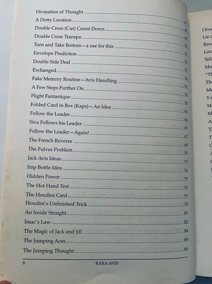 Rara Avis: Sixty Years of Magic from the Notebooks of Jack Avis - Anthony Brahams