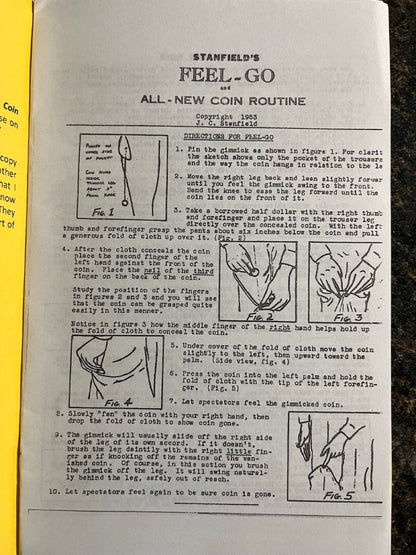 John Stanfield's Feel-Go and All-New Coin Routine - SIGNED