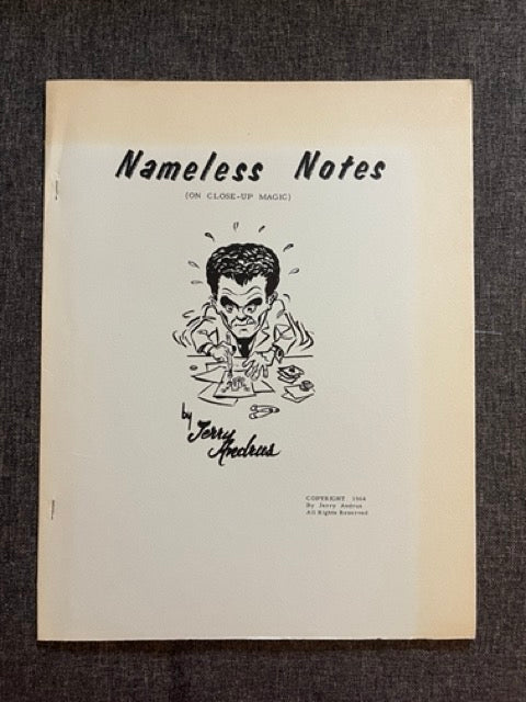 Nameless Notes - Jerry Andrus - Signed