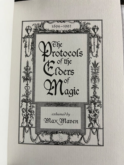 The Protocols of the Elders of Magic - Max Maven - SIGNED & NUMBERED