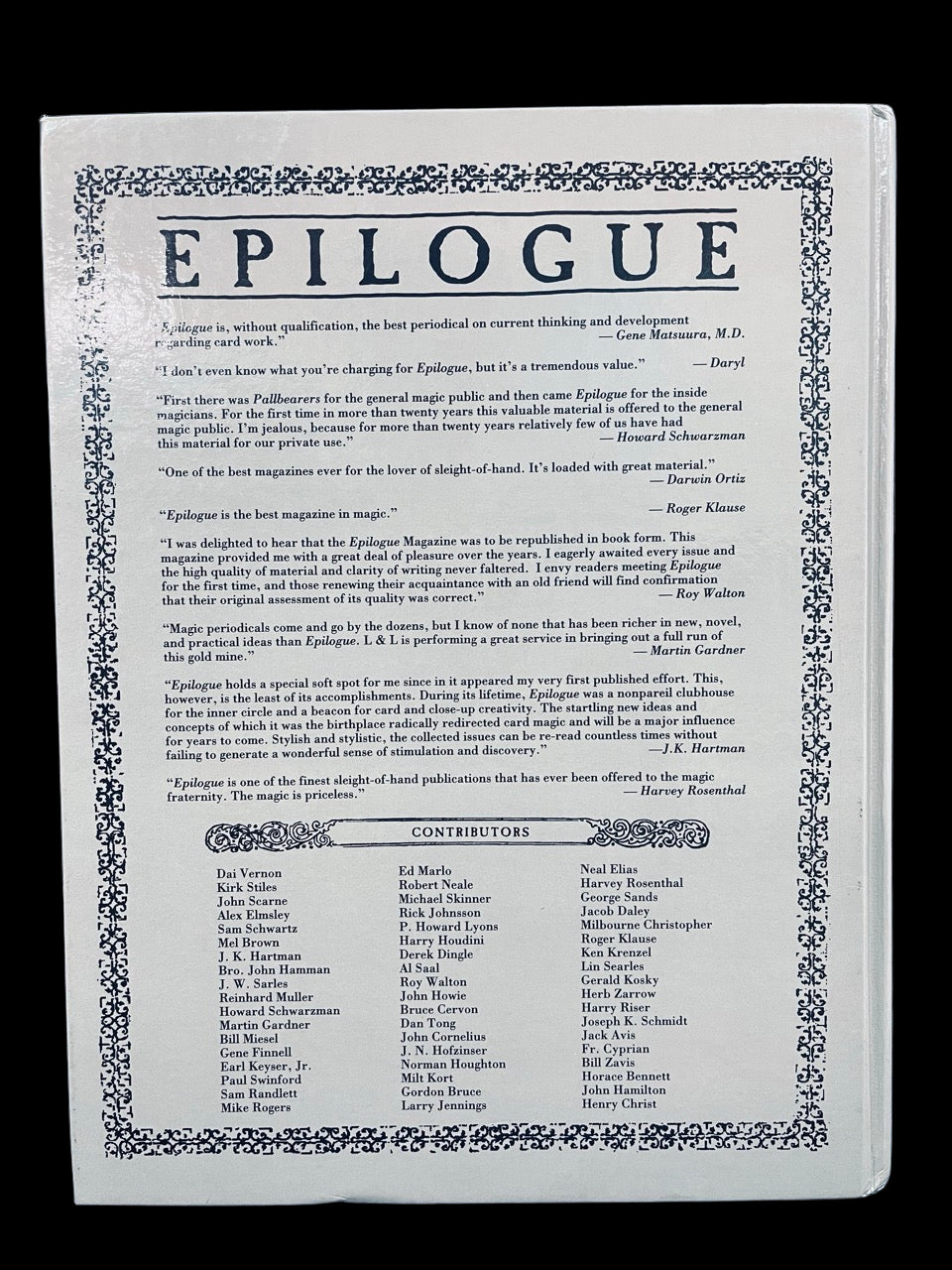 Epilogue - Karl Fulves