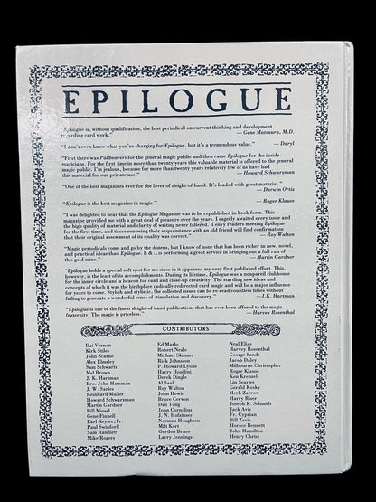 Epilogue - Karl Fulves