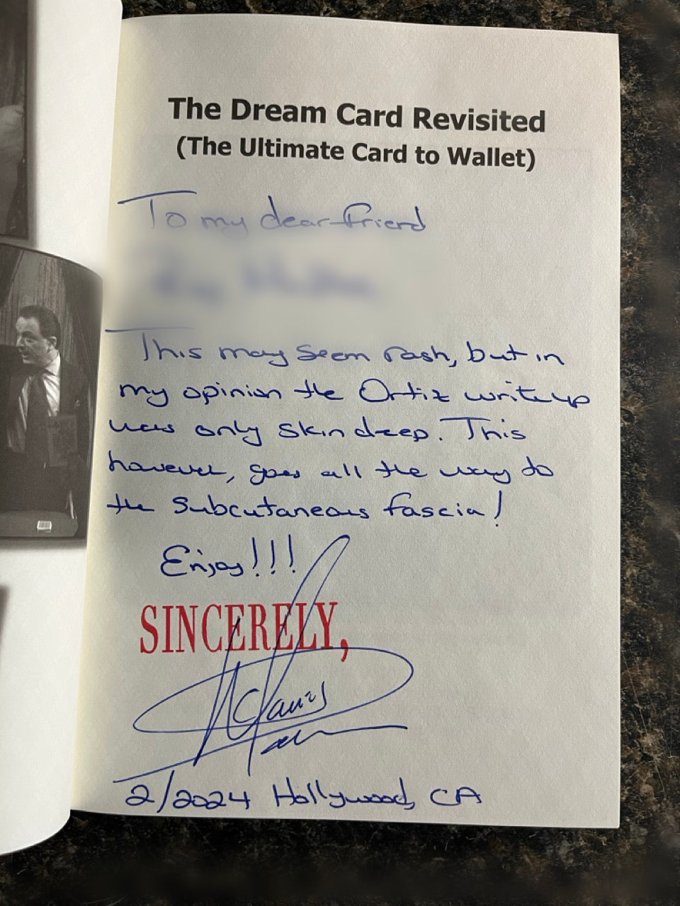 The Dream Card Revisited - David Malek - SIGNED