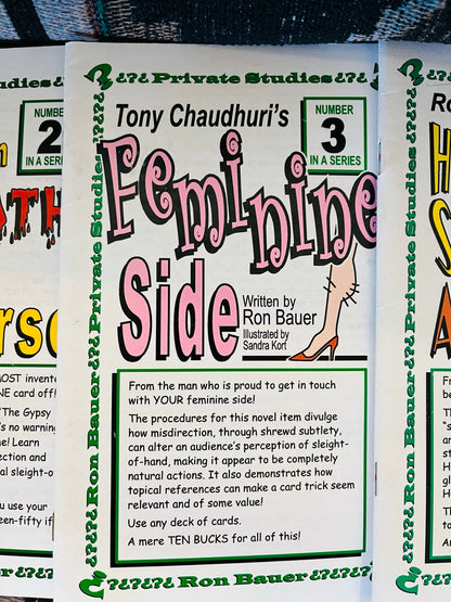 Ron Bauer Private Studies Set of 13 Booklets & Gimmicks