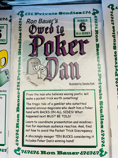 Ron Bauer Private Studies Set of 13 Booklets & Gimmicks