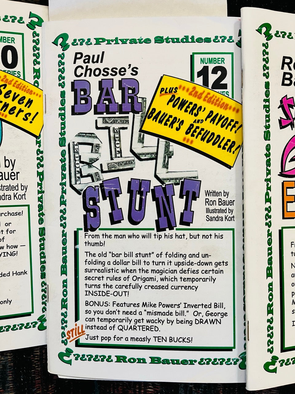 Ron Bauer Private Studies Set of 13 Booklets & Gimmicks