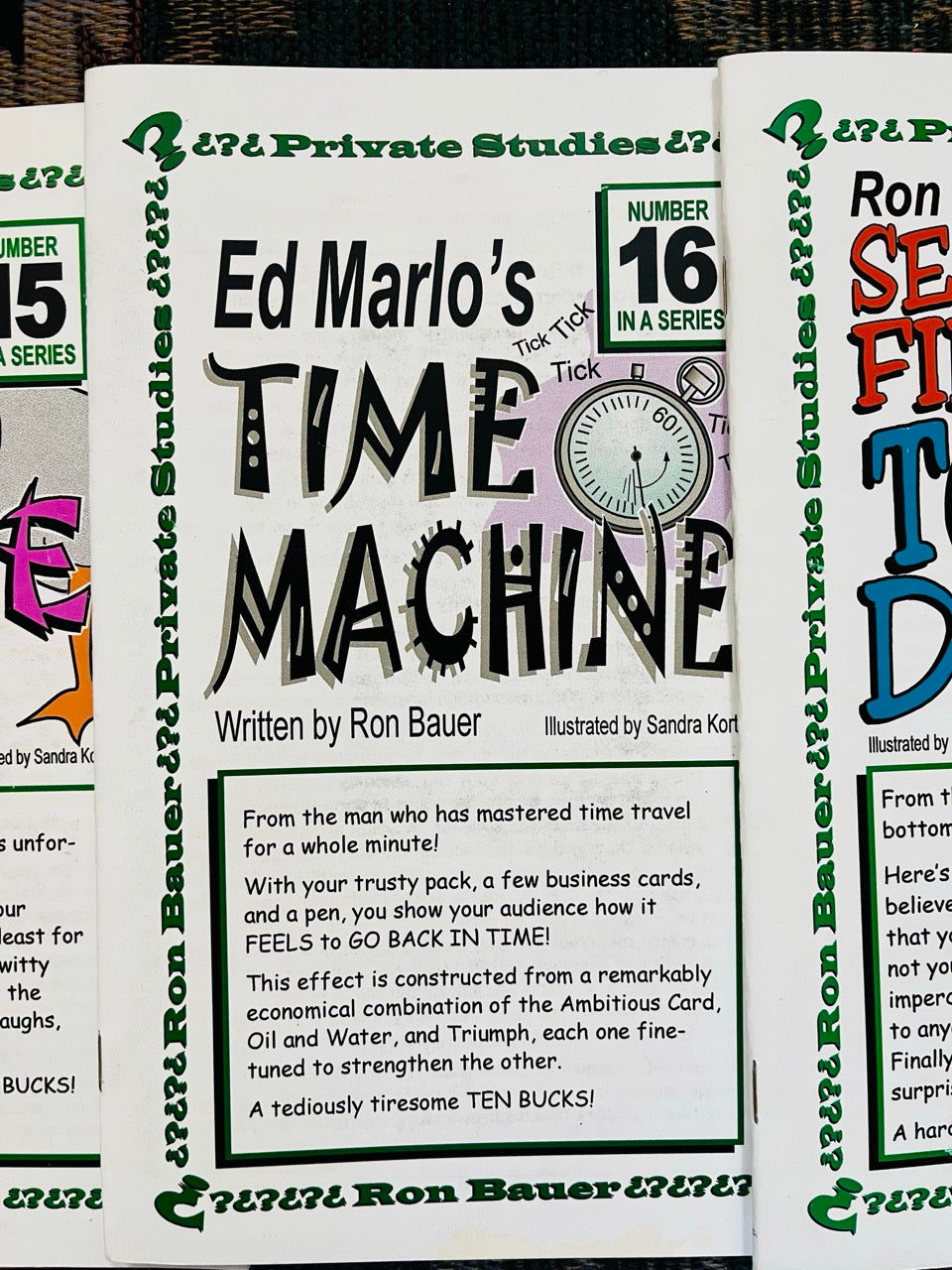 Ron Bauer Private Studies Set of 13 Booklets & Gimmicks