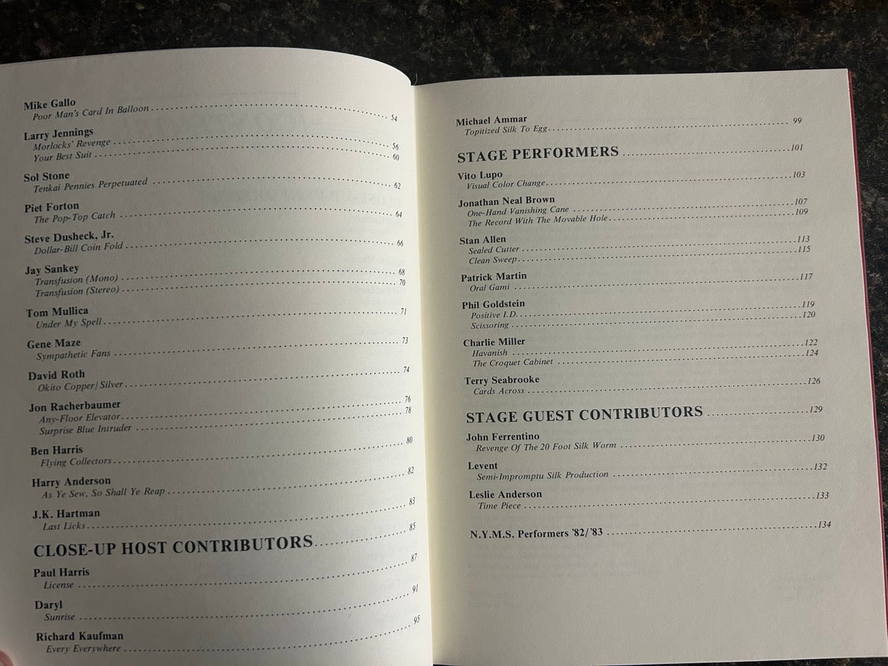 The New York Magic Symposium Close-Up/Stage Collection 2 - Richard Kaufman