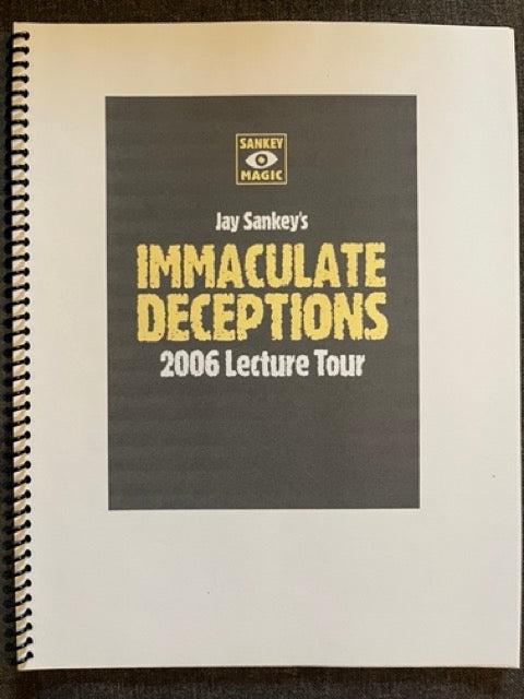 Immaculate Deceptions 2006 Lecture Tour - Jay Sankey