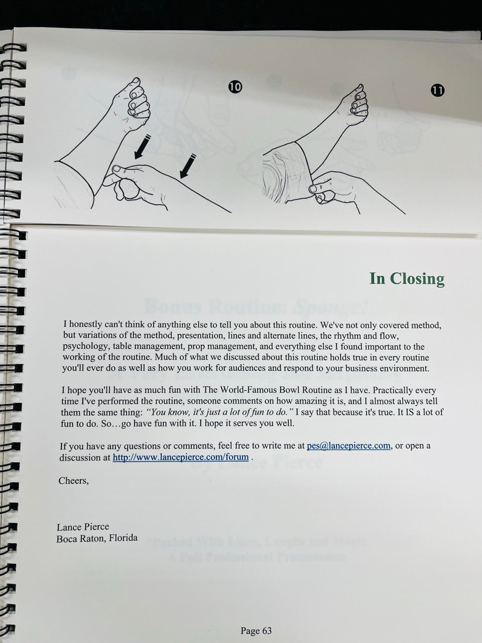 The World-Famous Bowl Routine - Lance Pierce