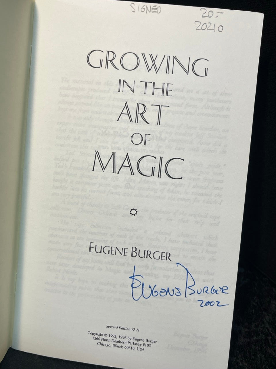 6 Eugene Burger Booklets