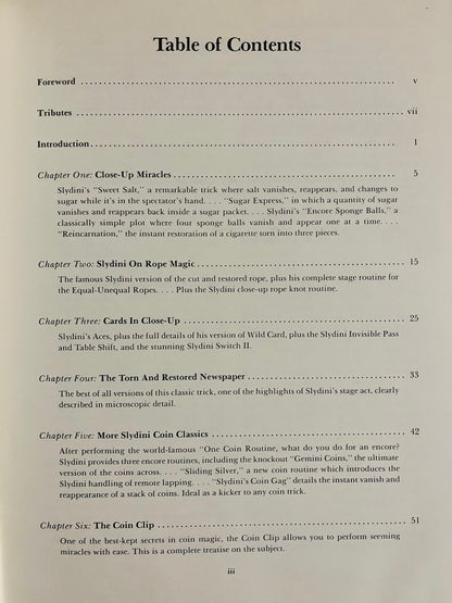 The Magical World of Slydini - 2 volumes - Karl Fulves - SIGNED