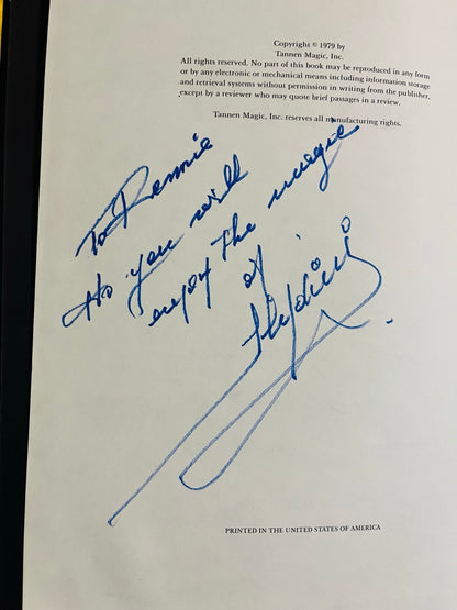 The Magical World of Slydini - 2 volumes - Karl Fulves - SIGNED