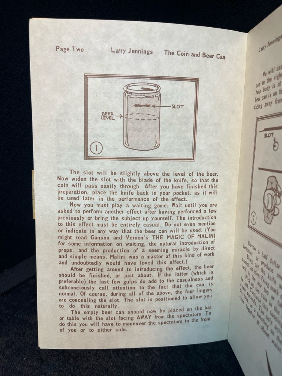The Coin and Beer Can - Larry Jennings
