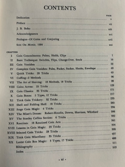 The New Modern Coin Magic - J.B. Bobo - HC