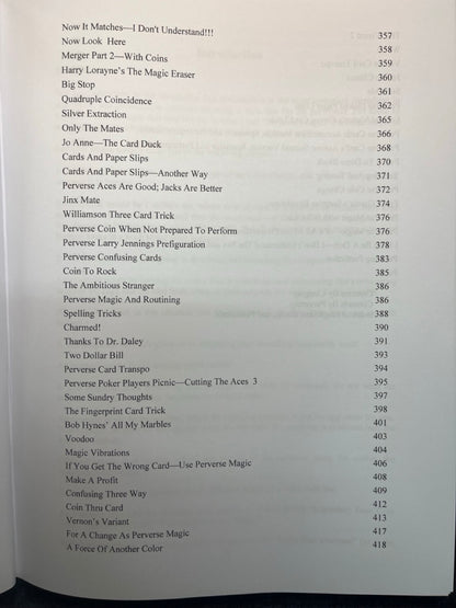 Gerald Deutsch's Perverse Magic: The First Sixteen Years