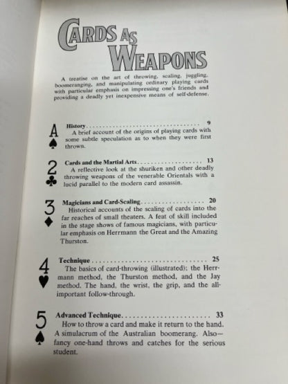 Cards As Weapons - Ricky Jay (pb)
